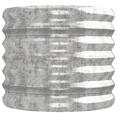 VidaXL Plantenbak 224x40x36 cm gegalvaniseerd staal zilverkleurig VidaXL Plantenbak 224x40x36 cm gegalvaniseerd staal zilverkleurig