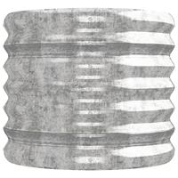 Plantenbak 224x40x36 cm gepoedercoat staal zilverkleurig - thumbnail