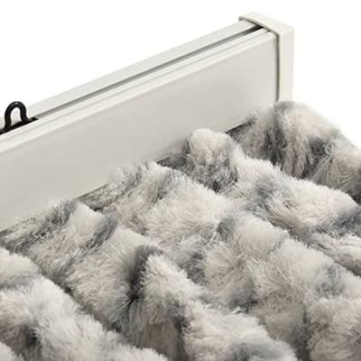 VidaXL Vliegengordijn 56x185 cm chenille licht- en donkergrijs