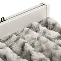 VidaXL Vliegengordijn 56x185 cm chenille licht- en donkergrijs - thumbnail