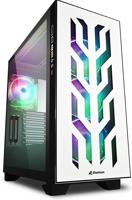 Sharkoon Elite Shark CA300T White big tower behuizing 2x USB-A 3.2 (5 Gbit/s), USB-C 3.2 (10 Gbit/s), 2x Audio, Window-kit - thumbnail