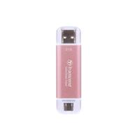 Transcend ts1tesd310p esd310p external ssd, 1 tb, usb 10gbps, type c/a, 1050/ 950 mb/s, pink - thumbnail