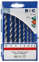 BC Betonborenset TCT SL80 3-0x1,0mm, 8-delig - thumbnail