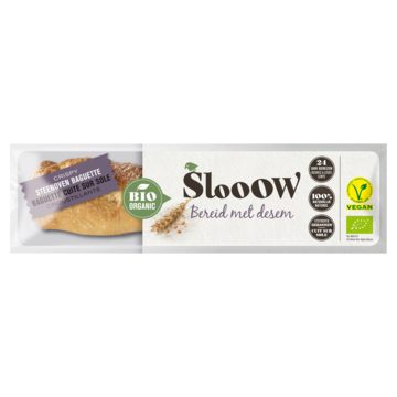 SlooOW Bio Organic Crispy Steenoven Baguette 250 g bij Jumbo