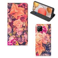 Samsung Galaxy A42 Smart Cover Bosje Bloemen - thumbnail