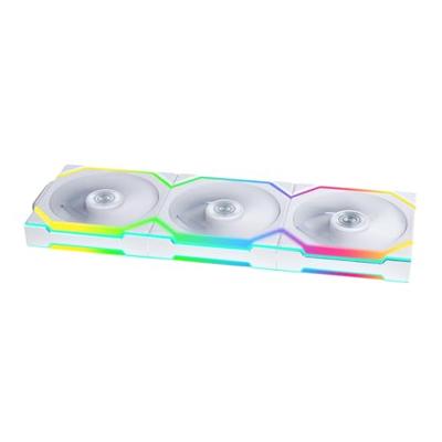 Lian Li Lian Li UNI FAN SL Wireless ARGB PWM Lüfter, 3er-Pack inkl. Controller - 120 mm PC-ventilator Wit (b x h x d) 120 x 124.5 x 28 mm