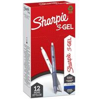 Gelpen Sharpie S-Gel Wit Blauw 0,7 mm (12 Stuks) - thumbnail
