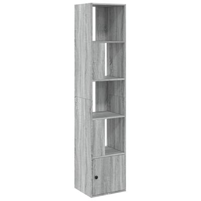 Boekenkast 70x36x189 cm bewerkt hout grijs sonoma eikenkleurig
