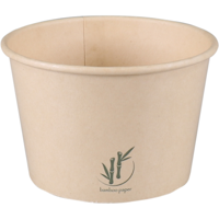 Depa | IJsbeker | Bamboepapier + PE | 200ml | 8oz | 1000 stuks - thumbnail