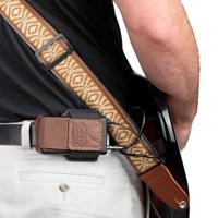 Levys Leathers MM14-BRN lederen houder voor draadloze zender - bruin - thumbnail