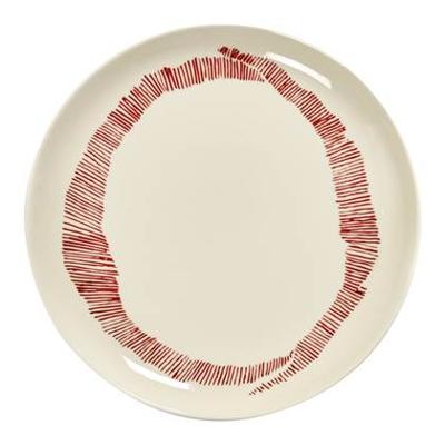 SERAX - Feast by Ottolenghi - Bord M 22cm wit Swirl-Stripes ro