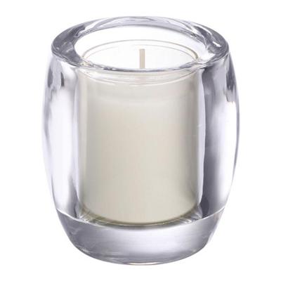 Bolsius - Theelicht & Clear Cup Houder - Ovaal - Transparant - 6 stuks