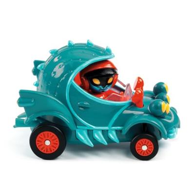 Auto crazy motors DJECO turquoiseblauw - thumbnail