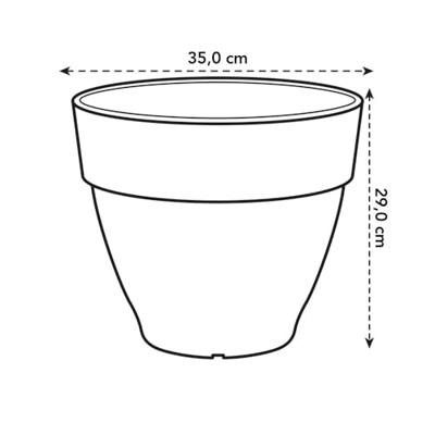 Elho bloempot Vibia Campana 35cm Pistachegroen