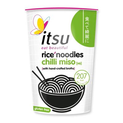 Chili miso rice noodles cup glutenvrij 63 Gram