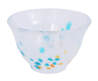 Lichtblauwe Sakekop - Glaswerk - 70ml - 7.4 x 4.5cm Lichtblauwe Sakekop - Glaswerk - 70ml - 7.4 x 4.5cm