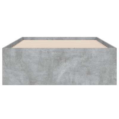 Bedframe met lades bewerkt hout betongrijs 90x200 cm