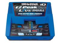 Traxxas EZ-Peak Live Dual Modelbouwoplader 26 A Li-poly, NiMH Minus-delta-U-uitschakeling, Batterijherkenning, Temperatuurbewaking - thumbnail