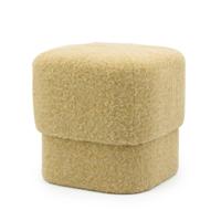 By-Boo Poef 'Kelso' kleur Mosterd - thumbnail