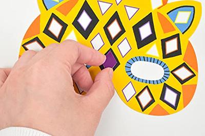 Creatieve set Jungle dieren 5 maskers DJECO meerkleurig