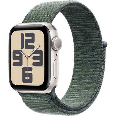 Apple Watch SE (2024) GPS 40 mm Aluminium kast Sport Loop Zeegroen