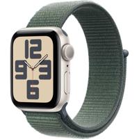 Apple Watch SE (2024) GPS 40 mm Aluminium kast Sport Loop Zeegroen - thumbnail