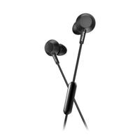 Philips E4105BK/00 In-Ear-Oordopjes met Microfoon (Bass+, Afstandsbediening in Het Snoer, 10-mm-Neodymium-Drivers, 3 Verwisselbare Rubberen Kapjes, 1,2-m-Kabel) Zwart - 2020/2021 Model - thumbnail