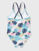 Playshoes badpak Bloemen Blauw-146-152 - thumbnail