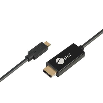 SIIG 7ft USB-C naar DisplayPort actieve kabel, DP 1.2 4K60, draagbaar voor Windows en Mac-laptops of smartphone en tablet, USB-C DP Alt-modus vereist (CB-TC0K11-S1)