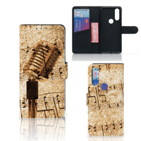 Motorola One Macro Telefoonhoesje met foto Bladmuziek - thumbnail