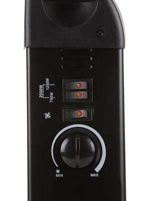 Domo convector verwarming Turbo, zwart