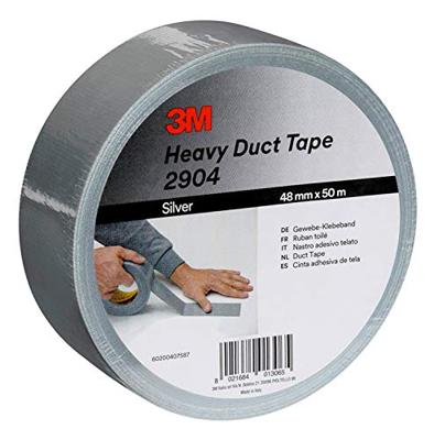 3M 2904D4850S Textieltape 3M 2904 Zilver (l x b) 50 m x 48 mm 1 stuk(s)