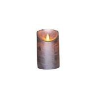 LED Kaars Wax Zilver 12,5cm - thumbnail