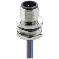 Lutronic 1230 12 T16CW 0,5m Sensor/actuator inbouwconnector M12 Aantal polen (sensoren): 12 Stekker, inbouw 1 stuk(s) - thumbnail