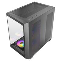 Antec C5 ARGB Midi-tower PC-behuizing Zwart Zijvenster, Stoffilter - thumbnail