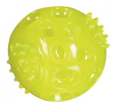 TRIXIE KNIPPERBAL ZONDER GELUID DRIJVEND TPR ASSORTI 6X6X6 CM 3 ST