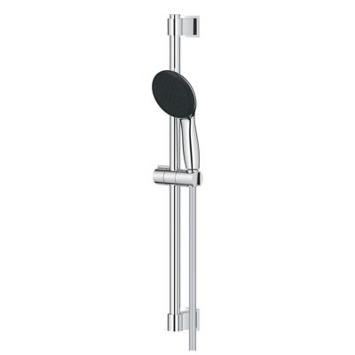 Set doccia con soffione a 2 getti, asta da 60 cm e flessibile - GROHE Vitalio Start 110 26951001 - Risparmio idrico - Cromo