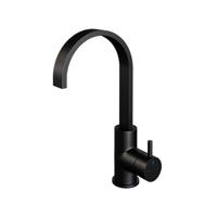 Brauer BlackEdition Wastafelmengkraan opbouw - hoog - draaibaar - platte uitloop - model b - mat zwart 5-S-003-S2 - thumbnail