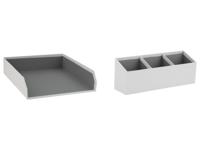 crelando Bureau organizer (Documentenbak/organizerset, Wit) - thumbnail