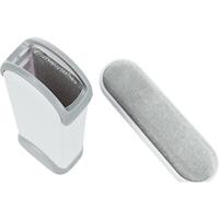 TRIXIE HARENPLUIZENBORSTEL MET REINIGINGSSTATION WIT / GRIJS 33 CM - thumbnail