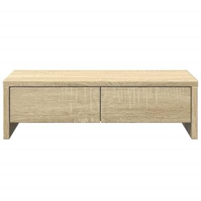 VidaXL Monitorstandaard met lades 50x27x15 cm hout sonoma eikenkleur VidaXL Monitorstandaard met lades 50x27x15 cm hout sonoma eikenkleur