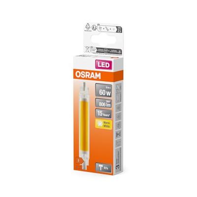 OSRAM HOMELIGHTING 4058075840485 LED-lamp Energielabel F (A - G) R7s 8 W = 60 W Warmwit (Ø x h) 16 mm x 16 mm 1 stuk(s)