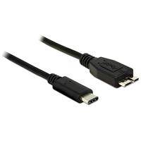 Delock 83677 USB-kabel USB 3.2 Gen1 USB-C stekker, USB-micro-B 3.0 stekker 1.00 m Zwart - thumbnail