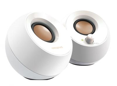 Creative Pebble 2.0 PC-luidsprekers Kabelgebonden 4.4 W Wit