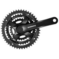 Shimano crankstel 6/7/8 speed tourney fc-ty501 met 175mm crankarm 48 x 38 x 28t zwart - thumbnail