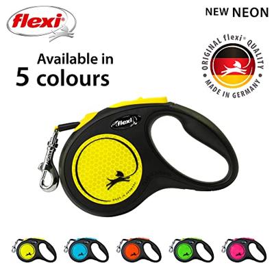 Flexi New Neon S M L Tape rollijn 5 meter S