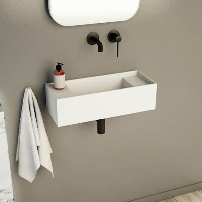 Fontein Ideavit Solidbliss 55x22x15 cm Solid Surface 2 Plateaus Mat Wit Ideavit