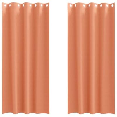 VidaXL Zwart-out gordijnen met ringen 2 pcs terracotta 245 x 140 cm