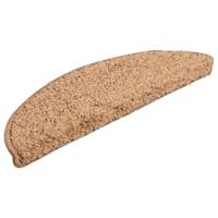 Trapmatten 15 st 56x17x3 cm beige halfrond - thumbnail