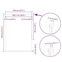 Rolgordijn verduisterend 105x130 cm stofbreedte 100,7 cm blauw - thumbnail